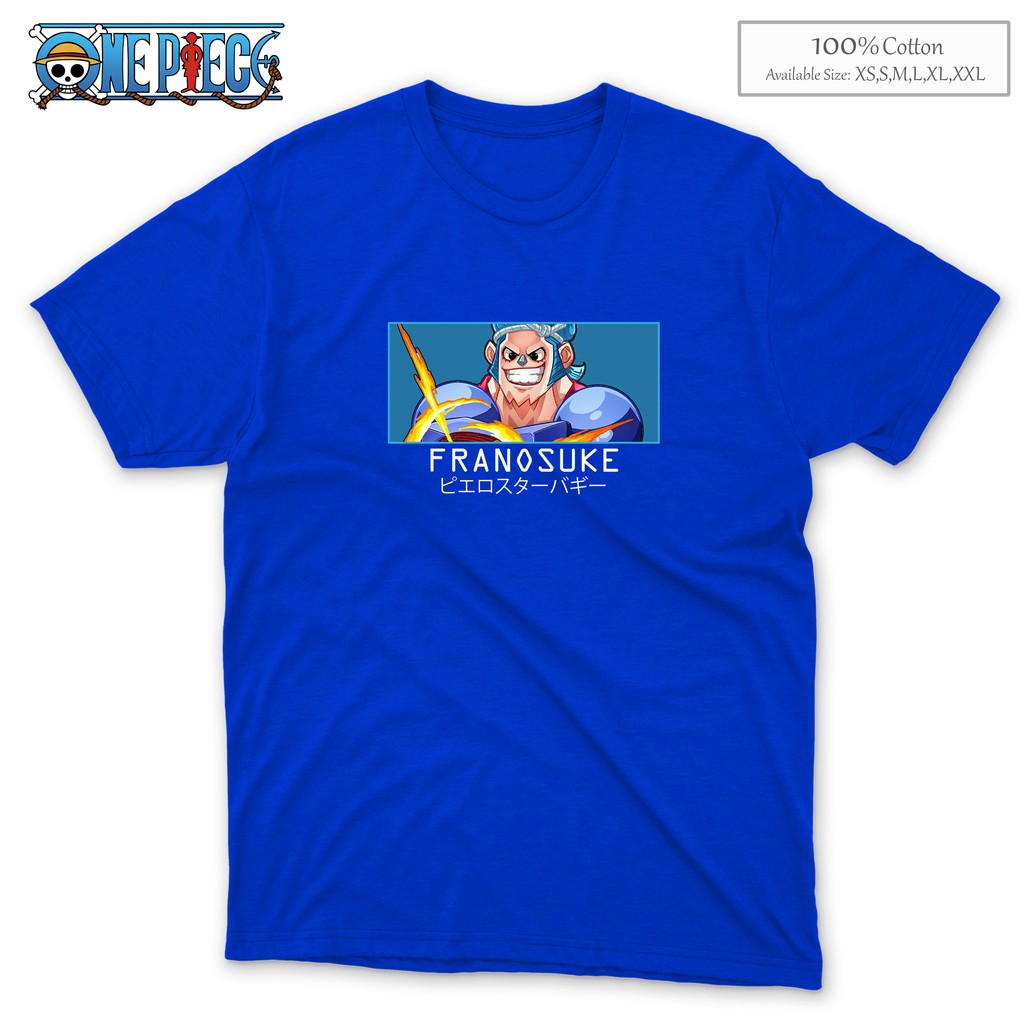 One Piece Franosuke Cyborg Franky Shirt Op12 Shopee Philippines