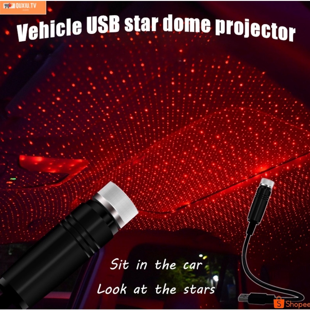 Vehicle USB star dome projector Sky full star atmosphere lamp LED