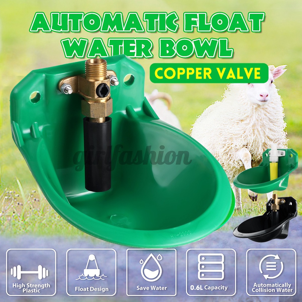 3 Packs Automatic Water Dispenser Waterer Bowl for Sheep Goat Pig Piglet 