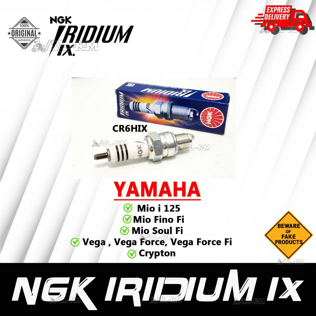 NGK IRIDIUM IX Authentic Spark Plug for Mio i 125, Mio Fino Fi, Mio