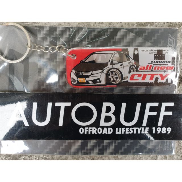 Honda City GM6 Artsticker Thailand keychain (with freebies 10pcs stickers) Shopee Philippines