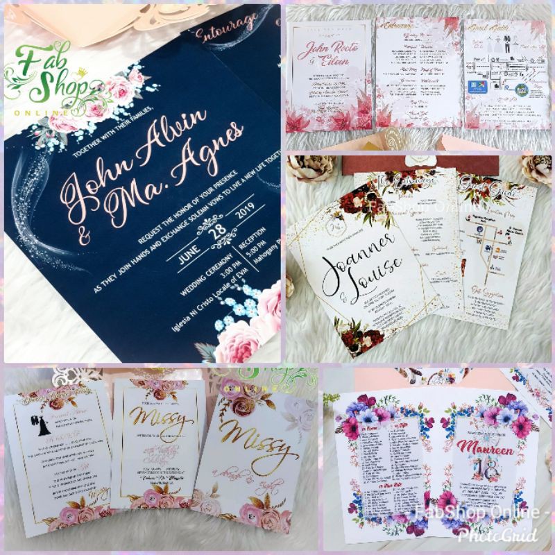 Invitation Card Prices And Online Deals Jul 2021 Shopee Philippines