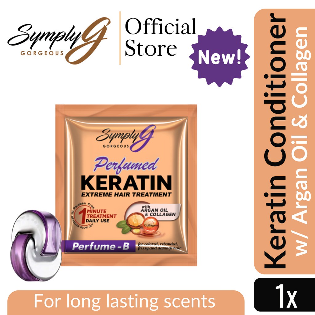 Keratin SymplyG Perfumed Keratin Conditioner W/ Argan Oil And Collagen ...