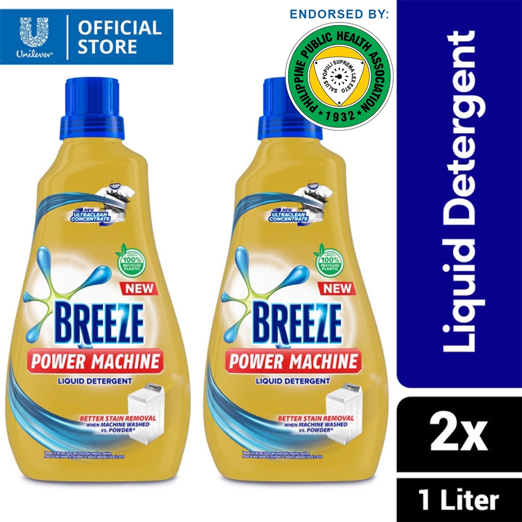 Breeze Liquid Detergent Stain Action Bula 1L Special Offer x2 Shopee
