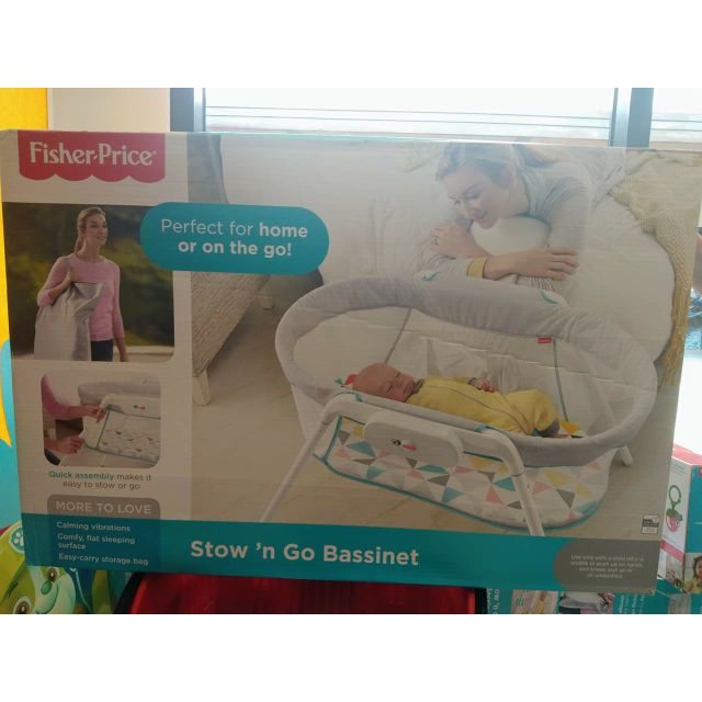 fisher price stow and go bassinet