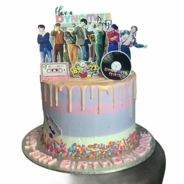 Bts Dynamite 7solo Themed Set Cake Topper Shopee Philippines