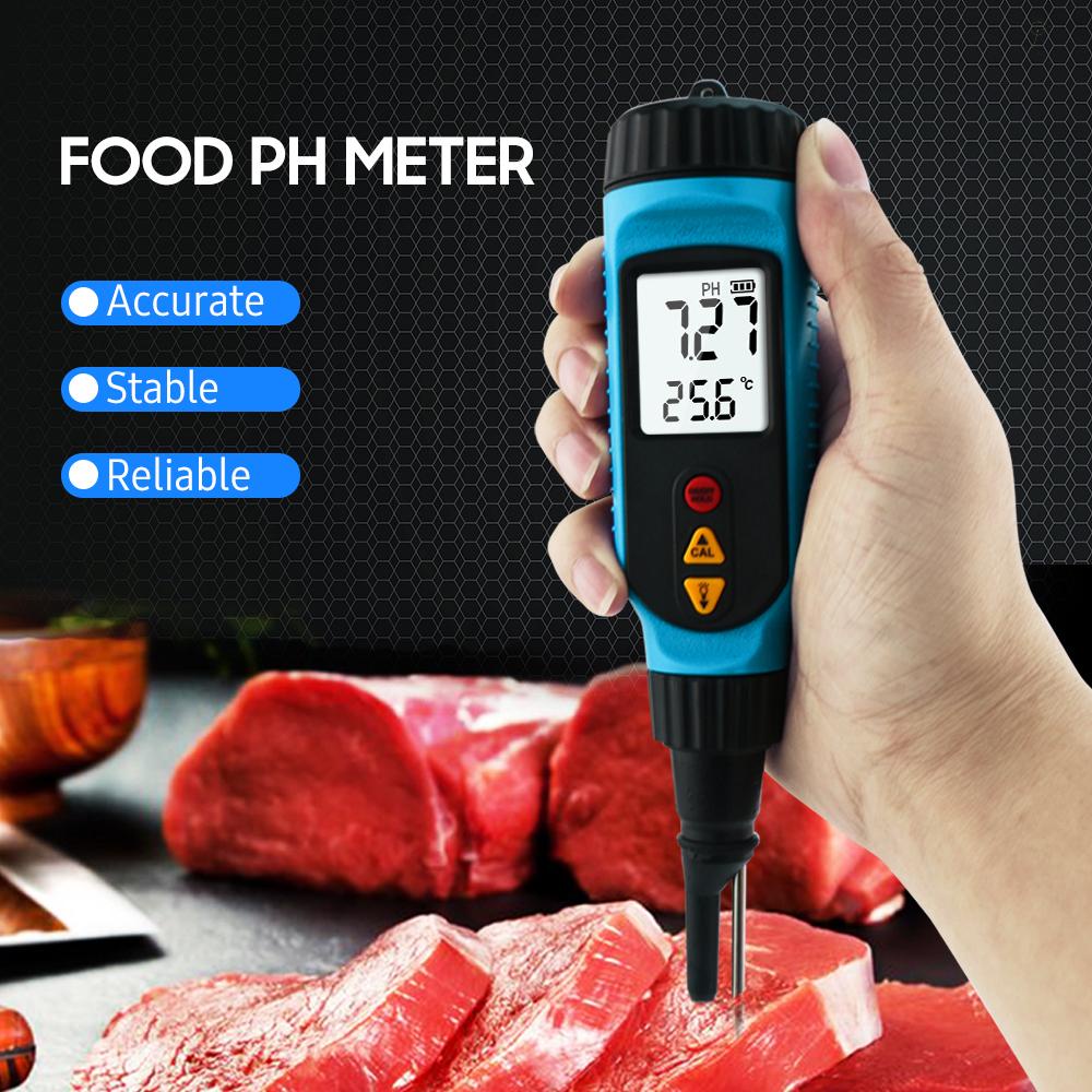 FLP SMART SENSOR PH818M PH Meter for Food Processing 2 in 1 Food PH