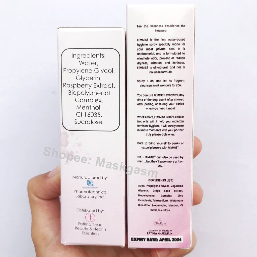FEMMIST EDIBLE PRIVATE PART FEMININE SPRAY - FATIMA KHAE Femme Mist - HEY SWEETIE