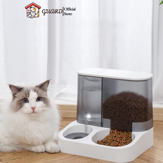 2.8L large Capacity Dog Cat 2in1 Auto Water Food Integrated Feeder Cat Dog Food Water Bowl