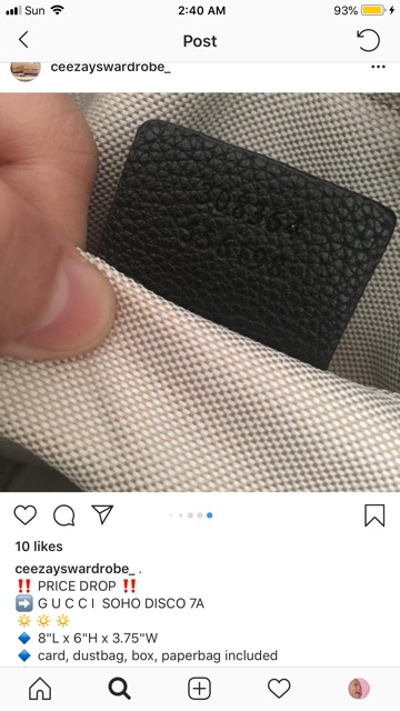 gucci soho disco price