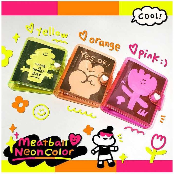 Mini Binder Meatball Neon Colors 75 x 100mm Shopee Philippines