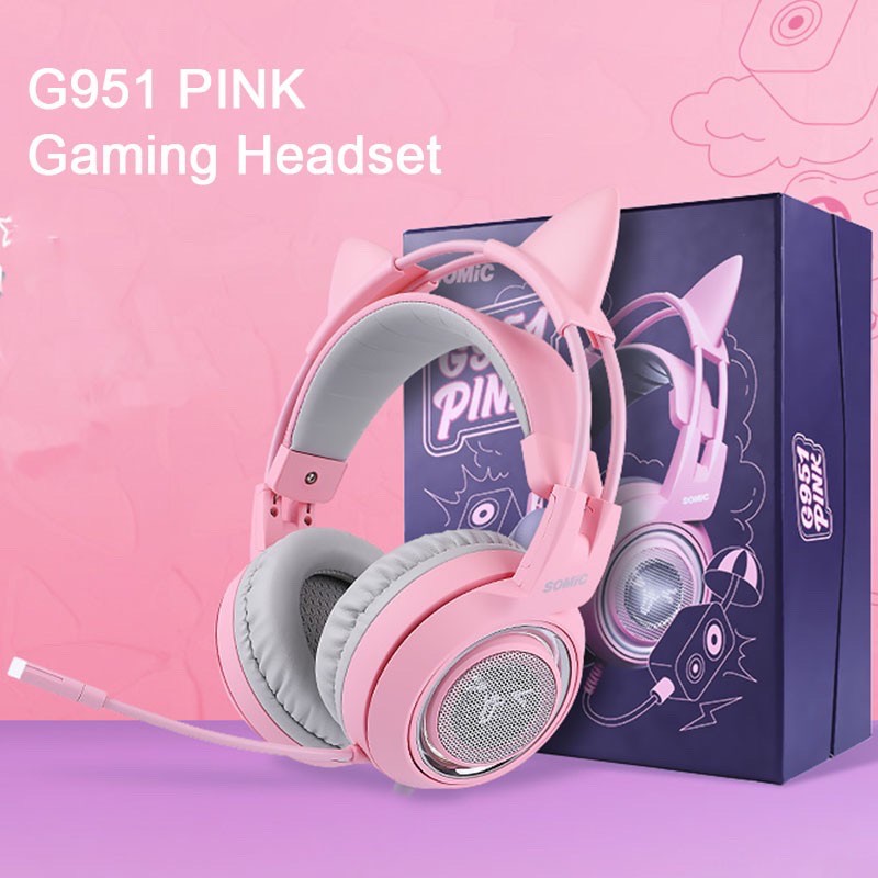 gaming headphones pink