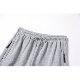 Unisex Plain Cotton Jogger Pants Makapal Tela with zippers #3