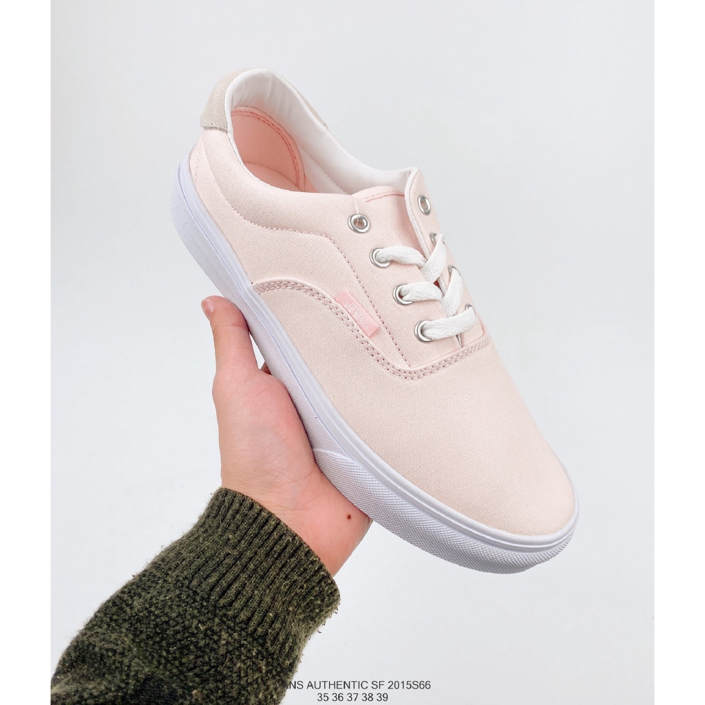 light pink canvas vans