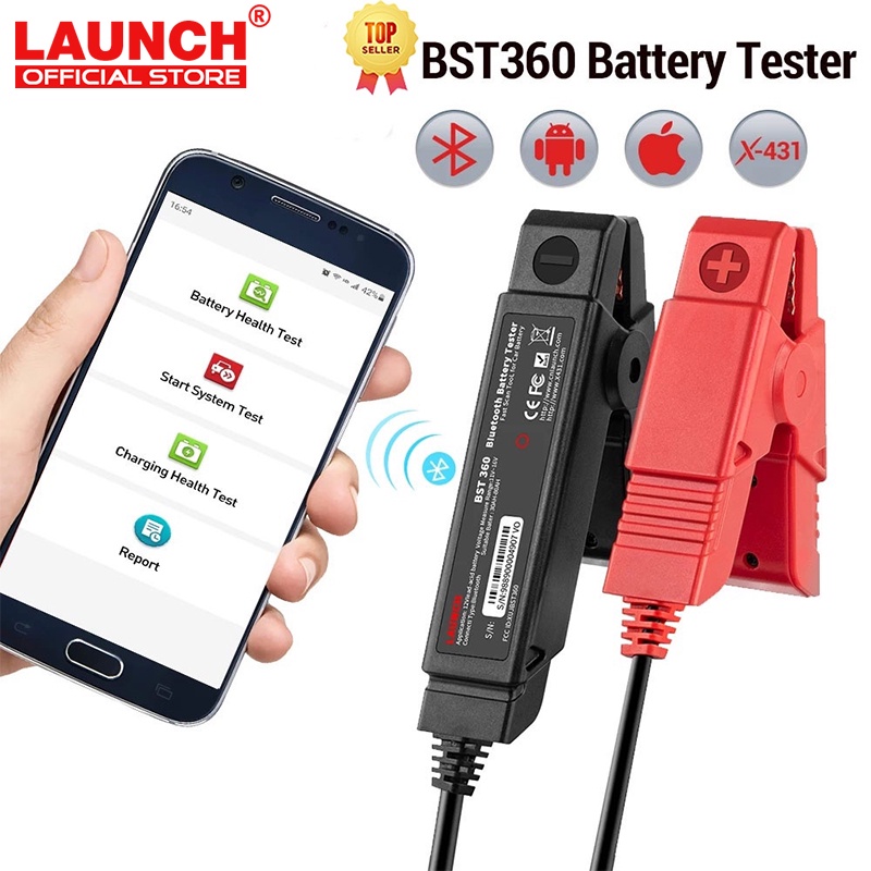 LAUNCH BST360 Bluetooth Battery Tester 12V Car Motorcycle Battery