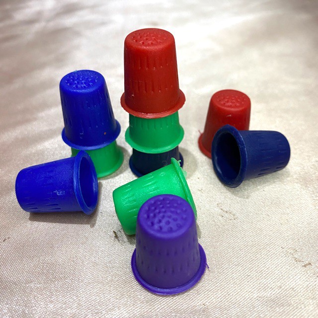 Thimble plastic assorted color per piece Shopee Philippines