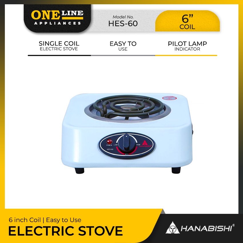 ONELINE Appliances Hanabishi Electric Stove (HES60) 6 inch Single