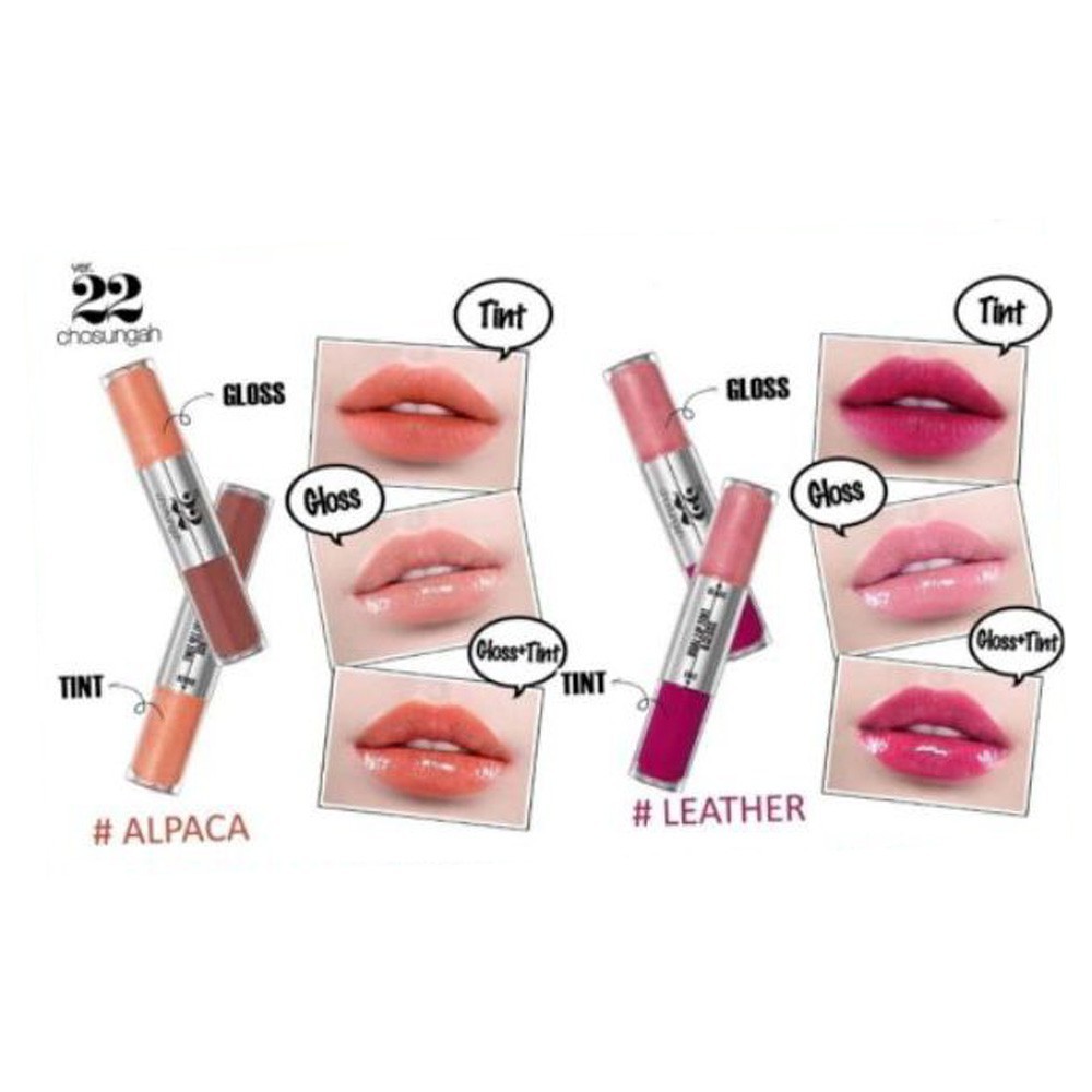 Chosungah 22 Dual Lip Tint & Gloss Shopee Philippines
