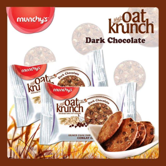 (1 PIECE) Munchy's Oat Krunch Dark Chocolate | Shopee Philippines