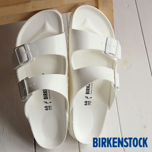 birkenstock arizona eva white flat sandals