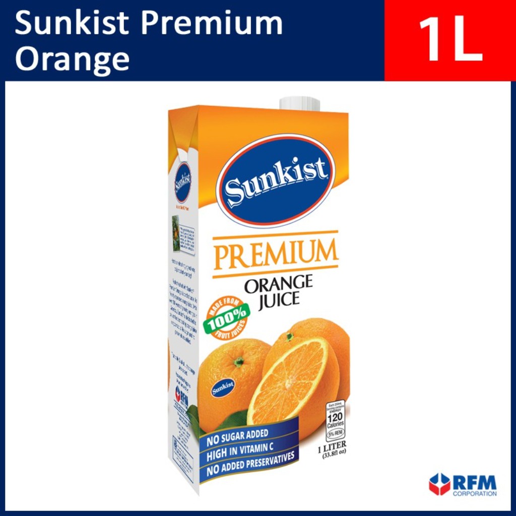 Sunkist Premium Orange 1L | Shopee Philippines