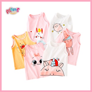 New Style Kids Summer Sando Cute Animal Unicorn Cartoon Sleeveless Strap for Girls age 0-7yrs old