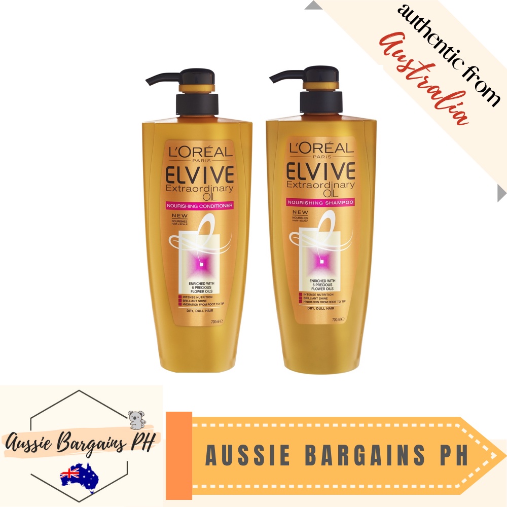 Loreal Elvive Extraordinary Oil Shampoo/ Conditioner 700mL Shopee