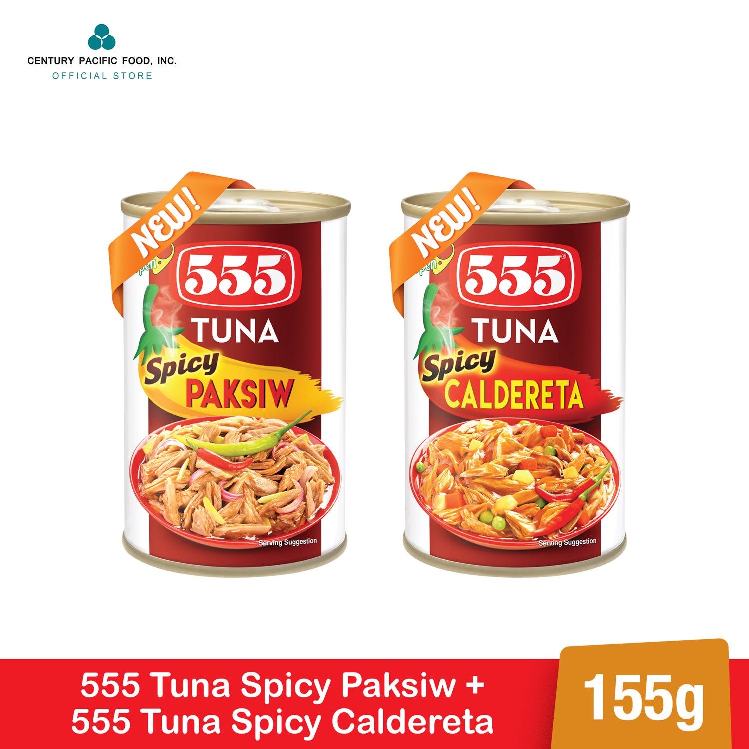555 Tuna Spicy Paksiw + 555 Tuna Spicy Caldereta 155g Shopee Philippines