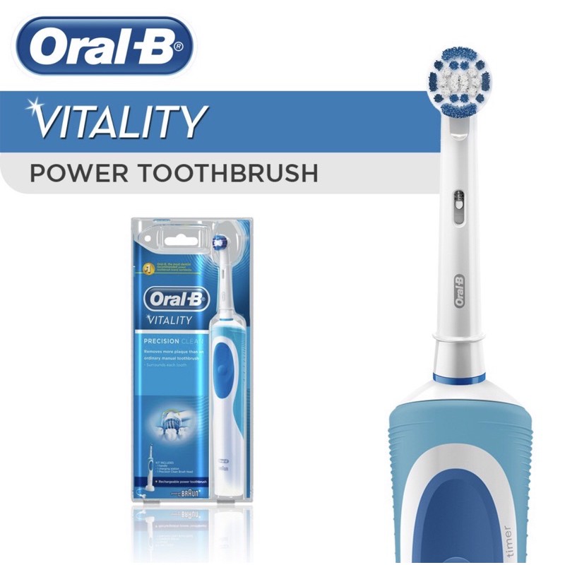 Oral-B Electric Toothbrush Vitality Precision Clean Powered By Braun ...