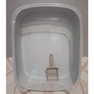 【Philippine cod】 Cat Litter box big gray with scooper #1