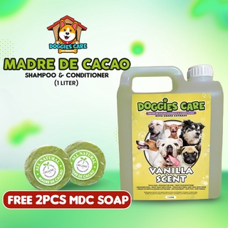 Madre de Cacao Shampoo & Conditioner with Guava Extract - Vanilla Scent 1 Liter FREE SOAP