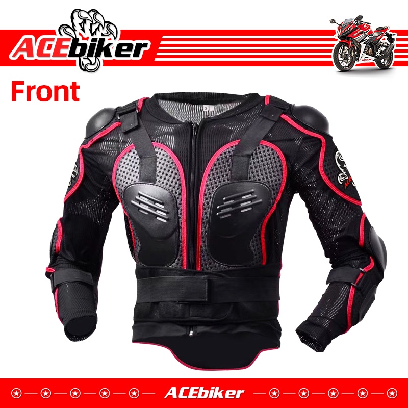 racing-motorcycle-gear-jacket-coat-body-armor-protector-ace-red