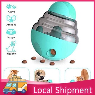 [Philippine Ship] Dog Feeding Tumbler Toy Automatic Dog Food Container Dog Slow Feeder Bowl Dog Toy