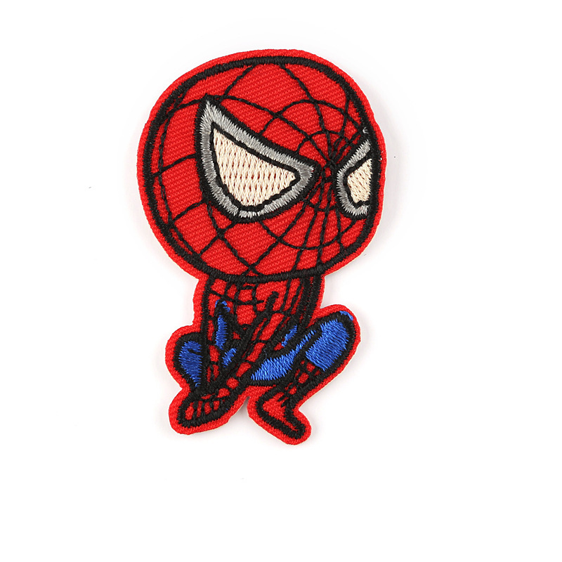 Embroidery calibrated to do Iron Man Marvel Spider-Man cartoon clothing accessories embroidery cloth patch stickers affixed