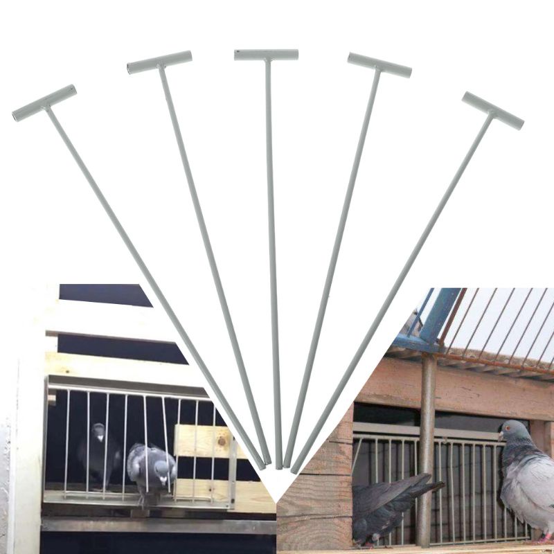 LRVI 5pcs Bird Racing Pigeon Cage Door Iron Wire Entrance Wire Trap Door Curtai