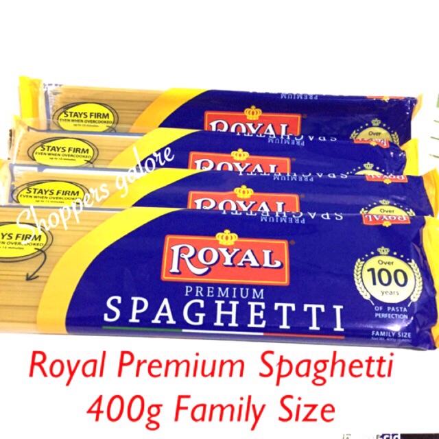 NEW!! ORIGINAL !'ROYAL SPAGHETTI 400g SOLD PER PACK | Shopee Philippines