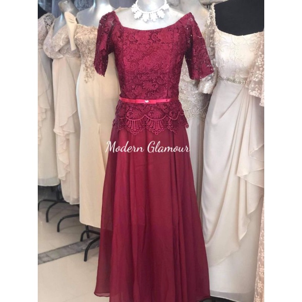 modern principal sponsor gown