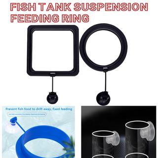 Aquarium Fish Tank Fixed-Point Suspension Feeding Ring Goldfish Floating Feeder Plastic Durable Fish