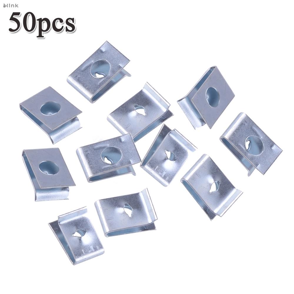 50pcs Universal Car Metal Mounting Fasteners Nut Thread Screws Fenders ...