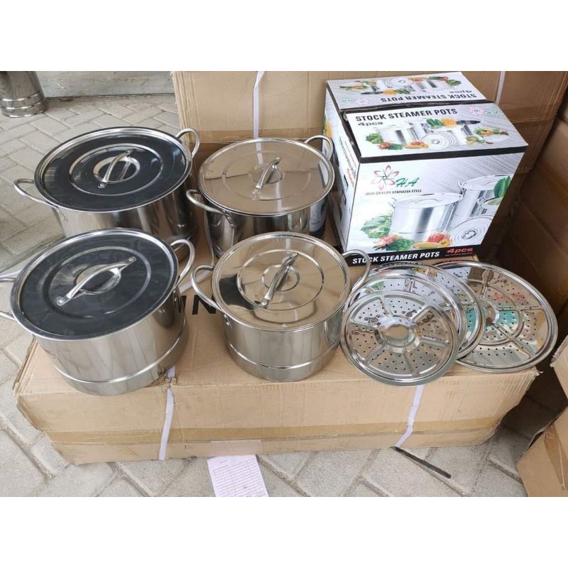 Stockpot Pan / stockpots set Of 4pc stainless Shopee Philippines