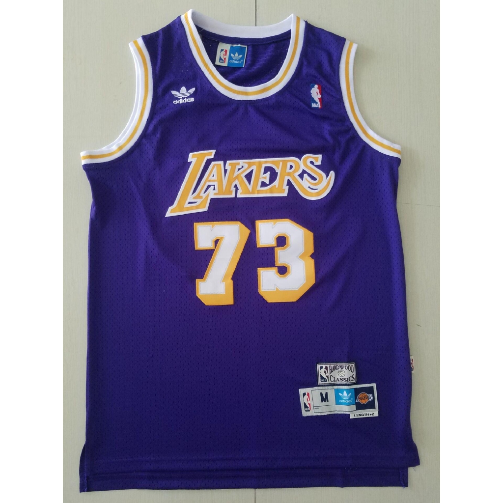 New L.A.Lakers No.73 Dennis Rodman Blue Basketball Jerseys Size:S-XXL 