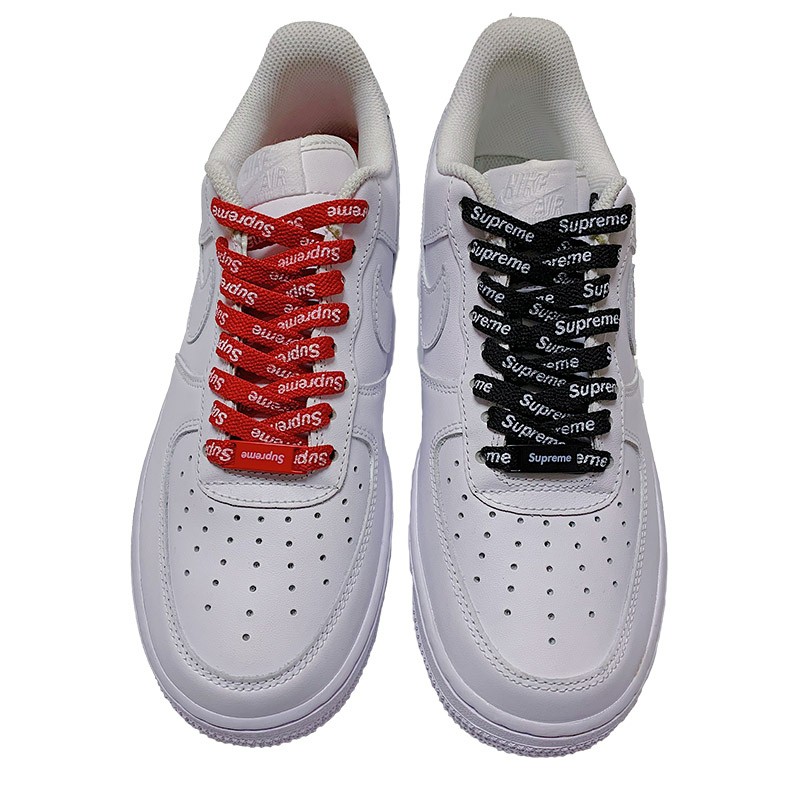 air force 1 supreme red laces