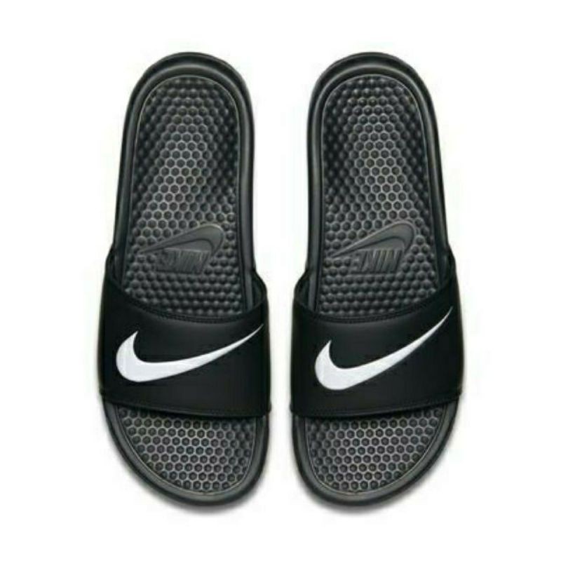 Nike slippers two straps on sale