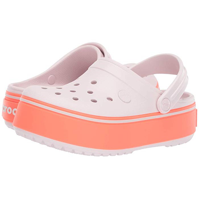coral pink crocs