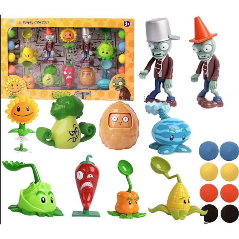 Plants Vs Zombies Collection Game Playset Kids Gift Ideas 