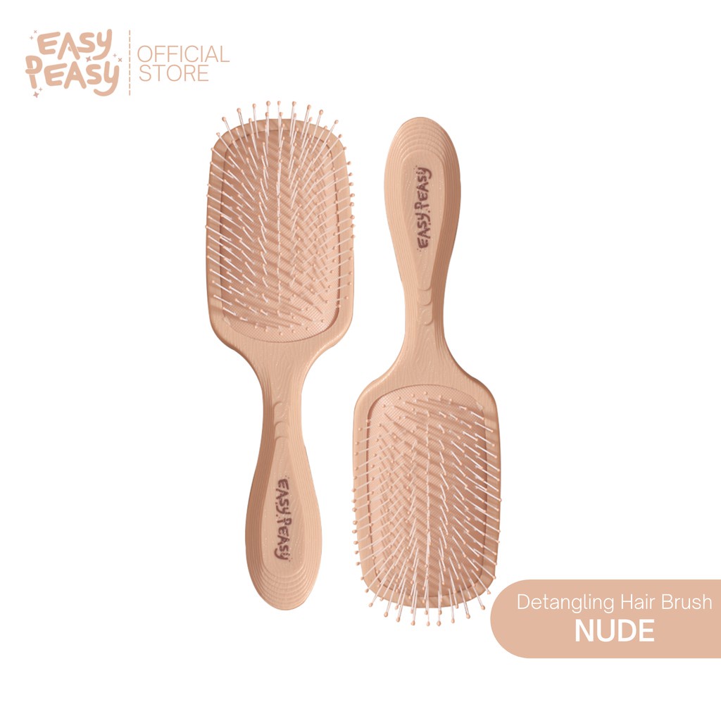 Easy Peasy Detangling Hair Brush in Nude [Hairfall Tangles Wetbrush Comb] |  Shopee Philippines