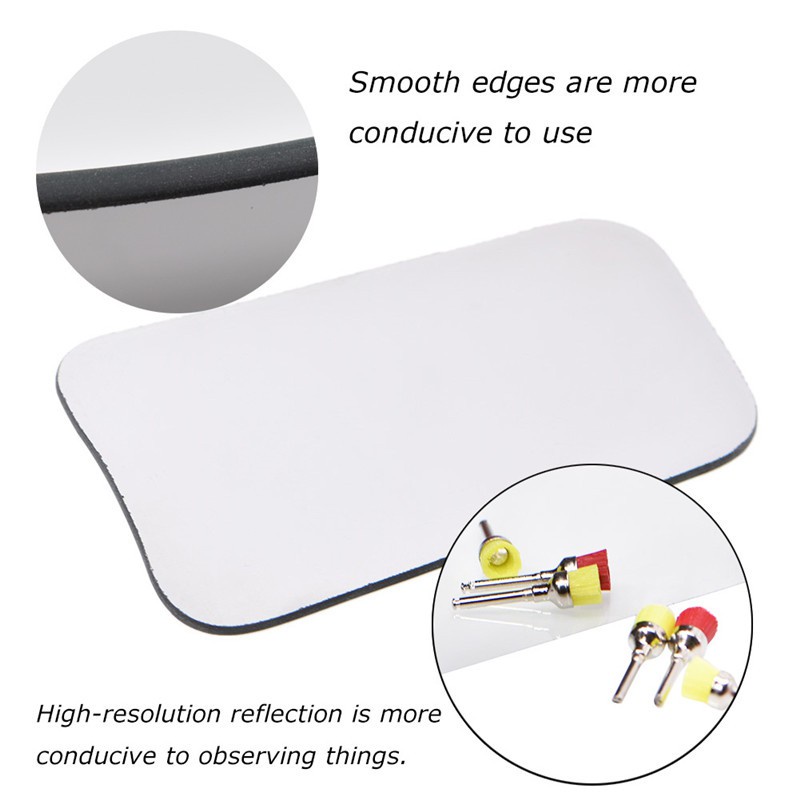 5Pc Dental Intraoral Photographic Glass Mirror Rhodium Occlusal 2-Side Reflector #2