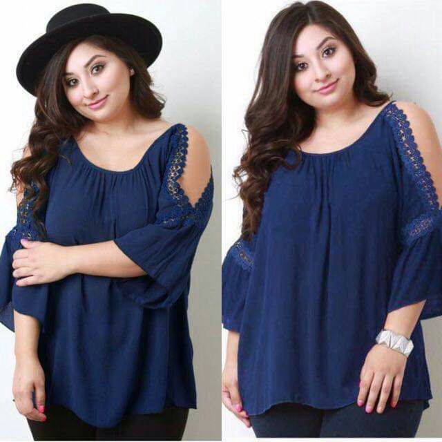 semi formal tops plus size