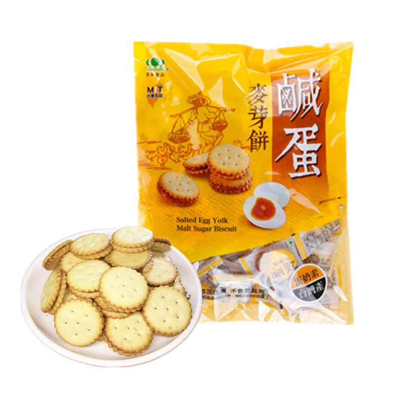 Taiwan Chiao e Salted Egg Yolk Malt Sugar Biscuit 500g | Shopee Philippines