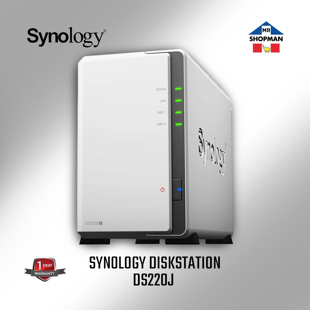 Synology DiskStation DS220j Personal cloud solution for data sharing and backup NAS Shopee